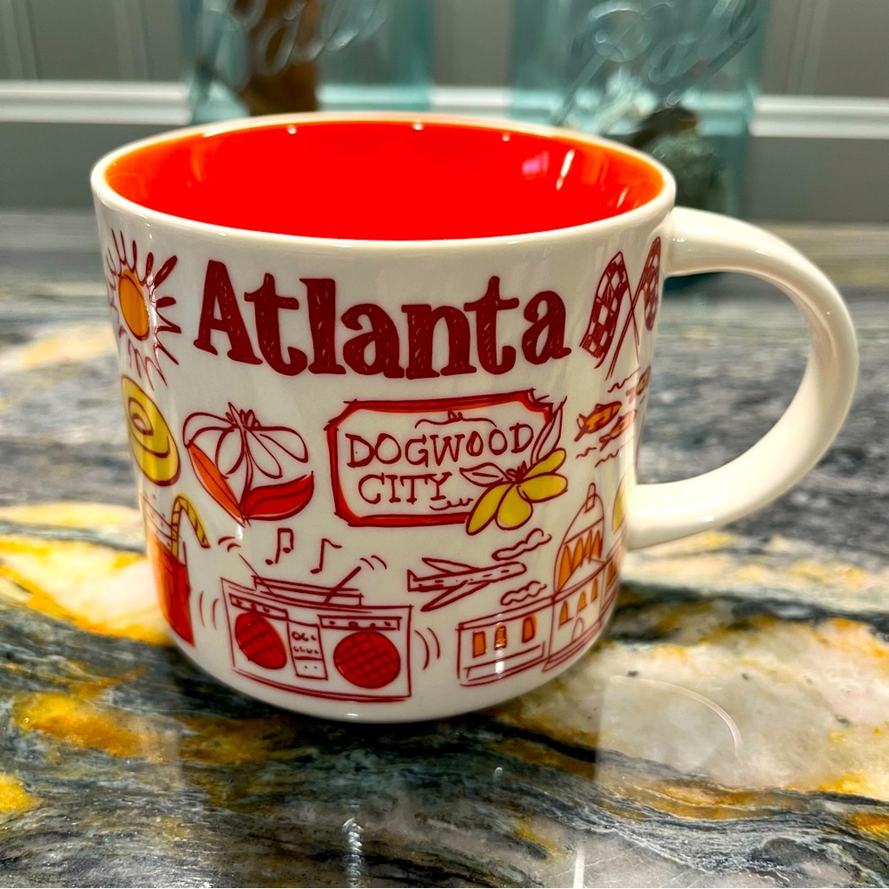 Starbucks Coffee Cup Mug 14oz Been There Series Atlanta Like New Displayed Only